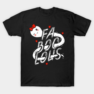 Fabulous FaBooLous Cute Ghost Spirit On Halloween T-Shirt